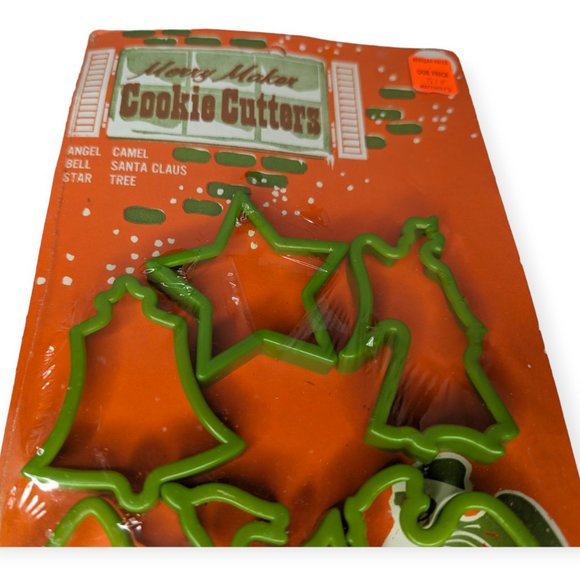 Vintage Hutzler Green Plastic Cookie Cutters NWT - Picture 4 of 8